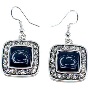 earrings crystals around Penn State Athletic Logos